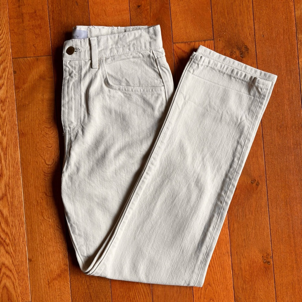 White Straight-Leg Jeans | Triarchy